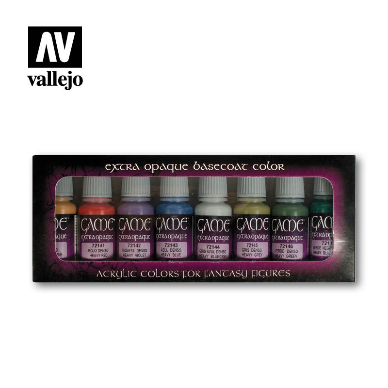 Vallejo Game Color Extra Opaque akrilinių dažų rinkinys, 8x17 ml