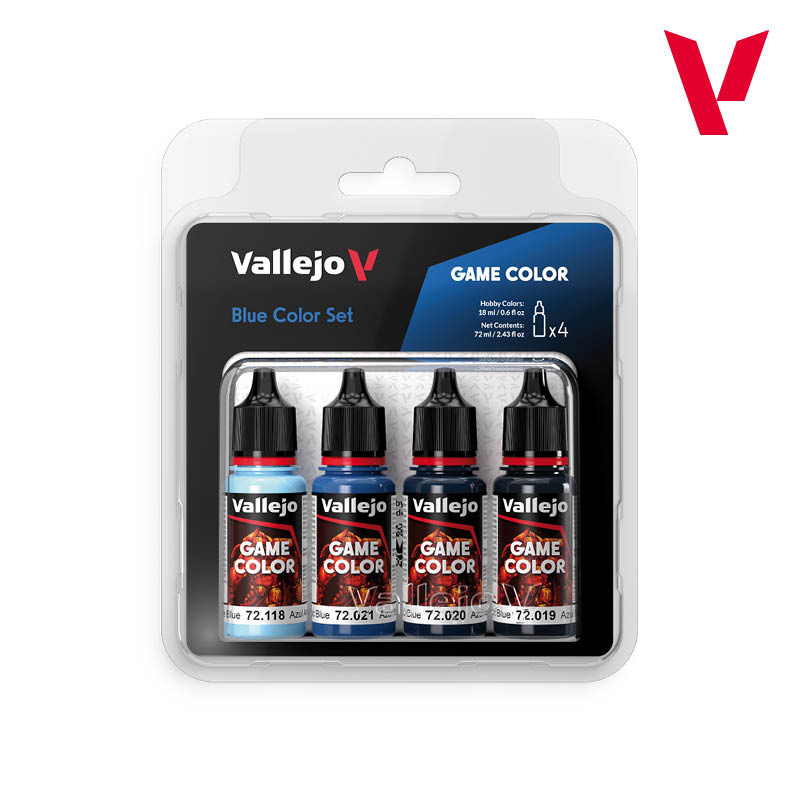 Vallejo Game Color Blue Color akrilinių dažų rinkinys, 4x18 ml
