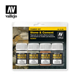 Vallejo Stone & Cement pigmentų rinkinys, 4x35 ml