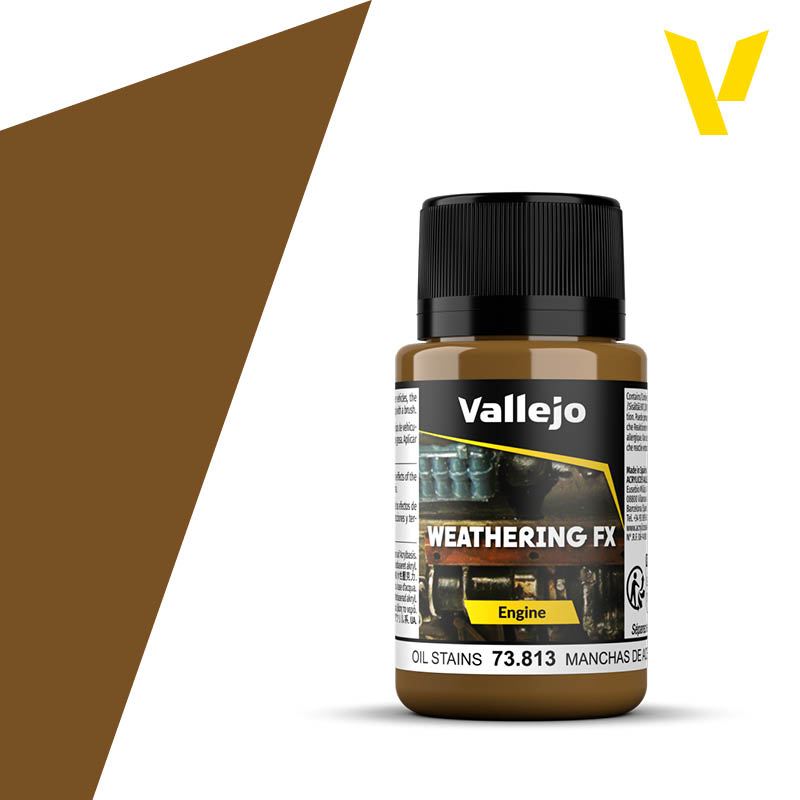 Vallejo Weathering FX Oil Stains efekto dažai, 40 ml