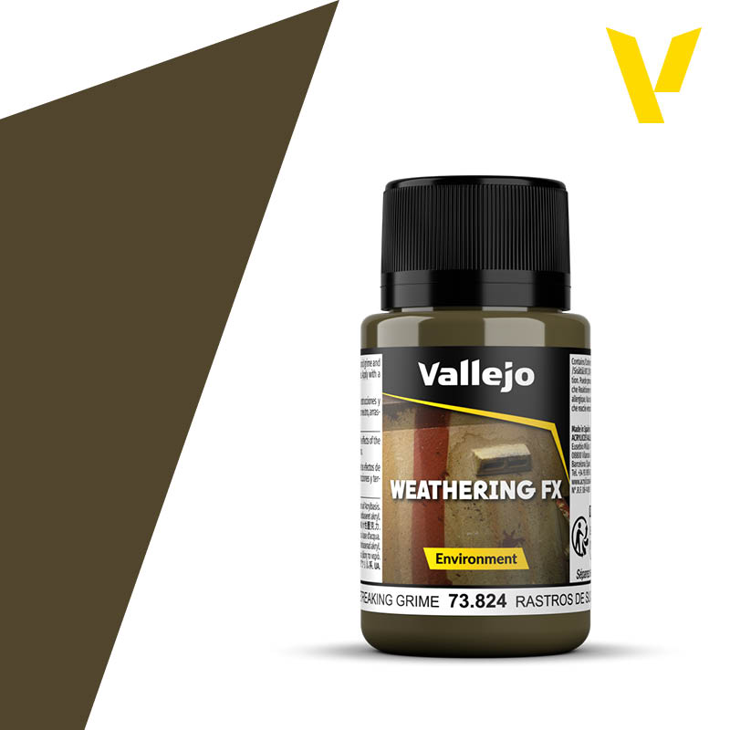 Vallejo Weathering FX Streaking Grime efekto dažai, 40 ml