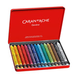 Caran d'Ache NEOCOLOR vandenyje tirpių vaško pastelių rinkinys, 15 vnt.