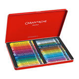 Caran d'Ache NEOCOLOR vandenyje tirpių vaško pastelių rinkinys, 40 vnt.