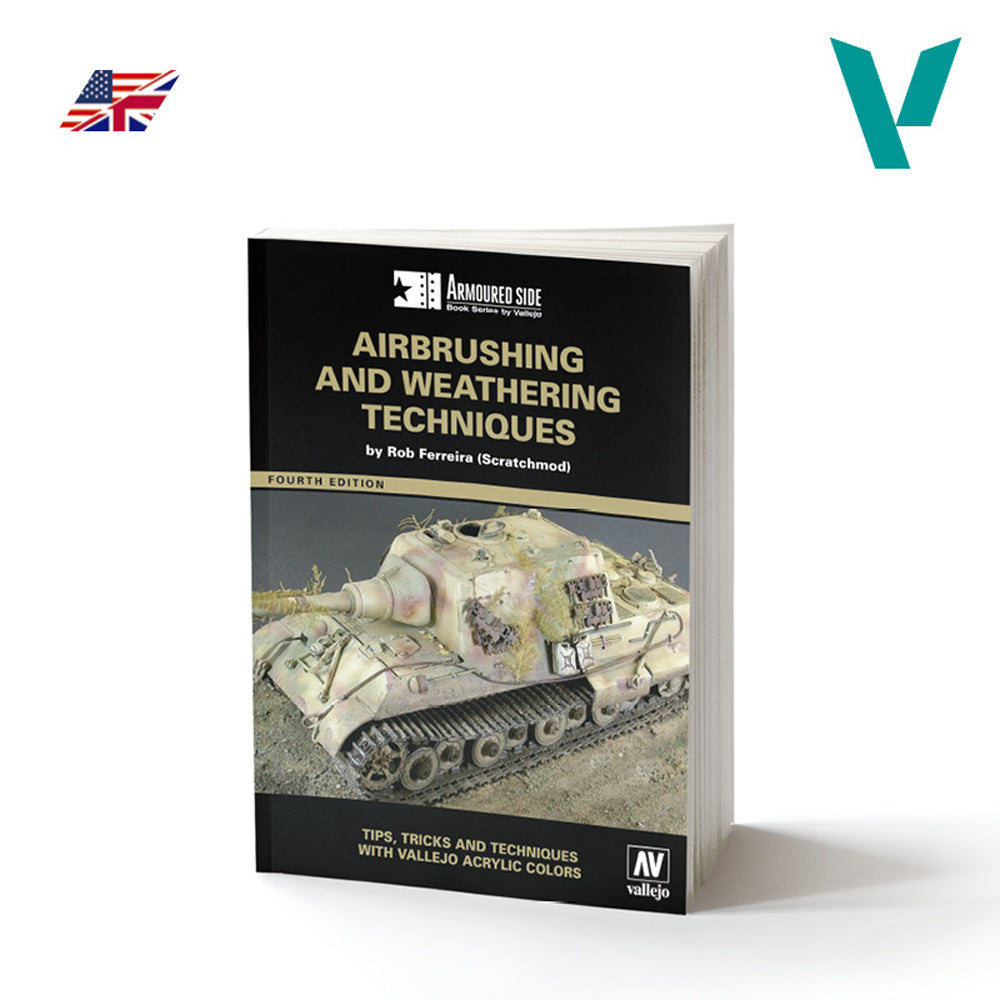Vallejo "Airbrushing and Weathering Techniques", Rob Ferreira (Scratchmod), mokomoji knyga