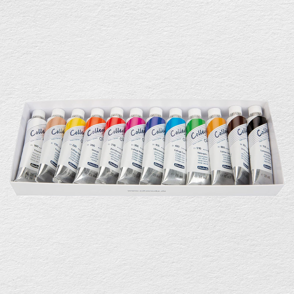 Schmincke College Oil Paint Set, 12x35 ml