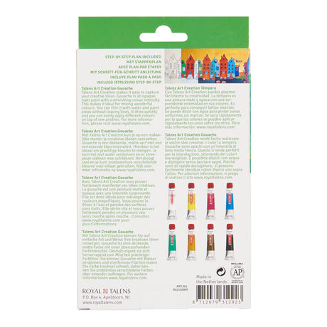 Talens Art Creation Gouache Set, 8x12 ml