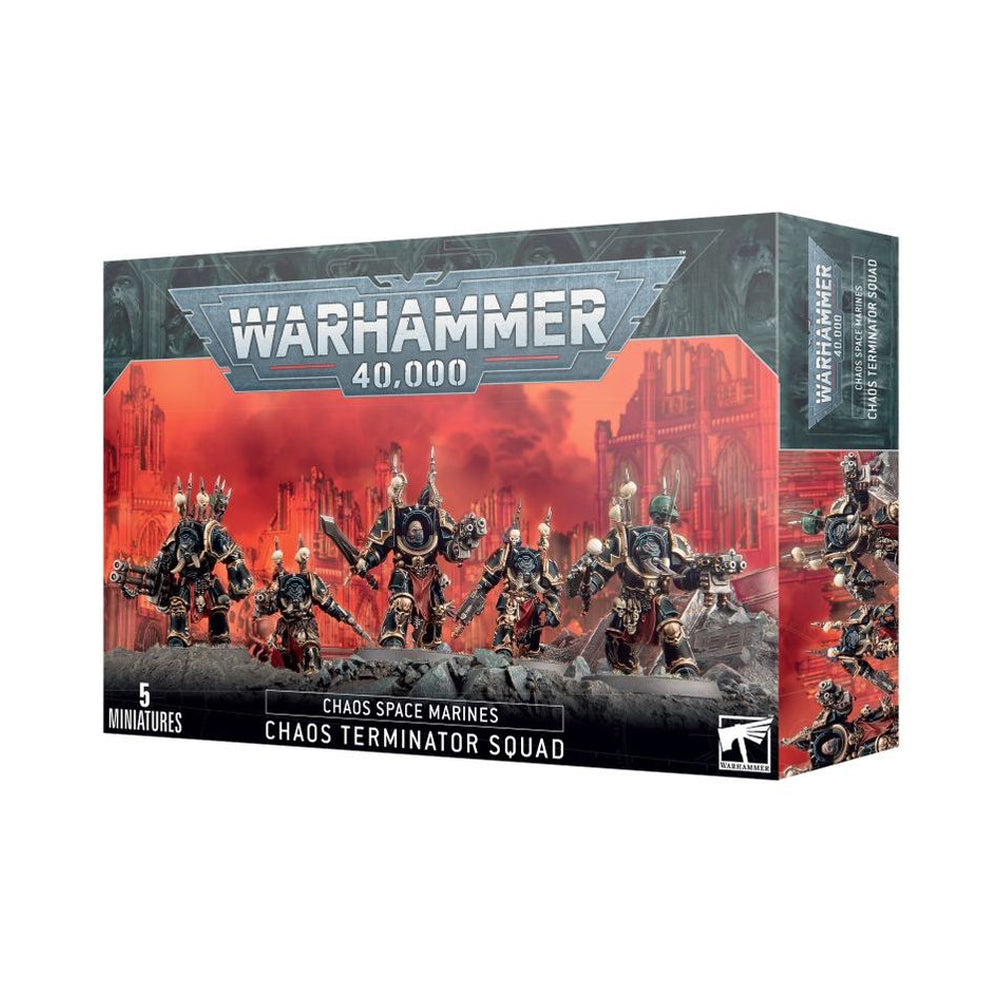 Warhammer 40,000 Chaos Space Marines: Chaos Terminator Squad Miniature Set