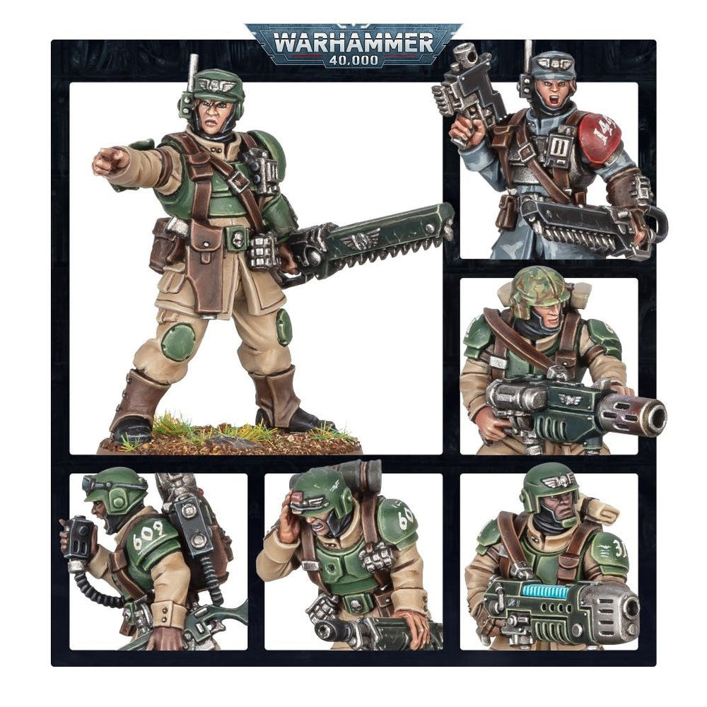 Warhammer 40,000 Astra Militarum: Cadian Shock Troops Miniature Set