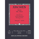 Arches Oil Painting Paper, Cold Pressed, 100 % Cotton, 12 Sheets, 23x31 cm