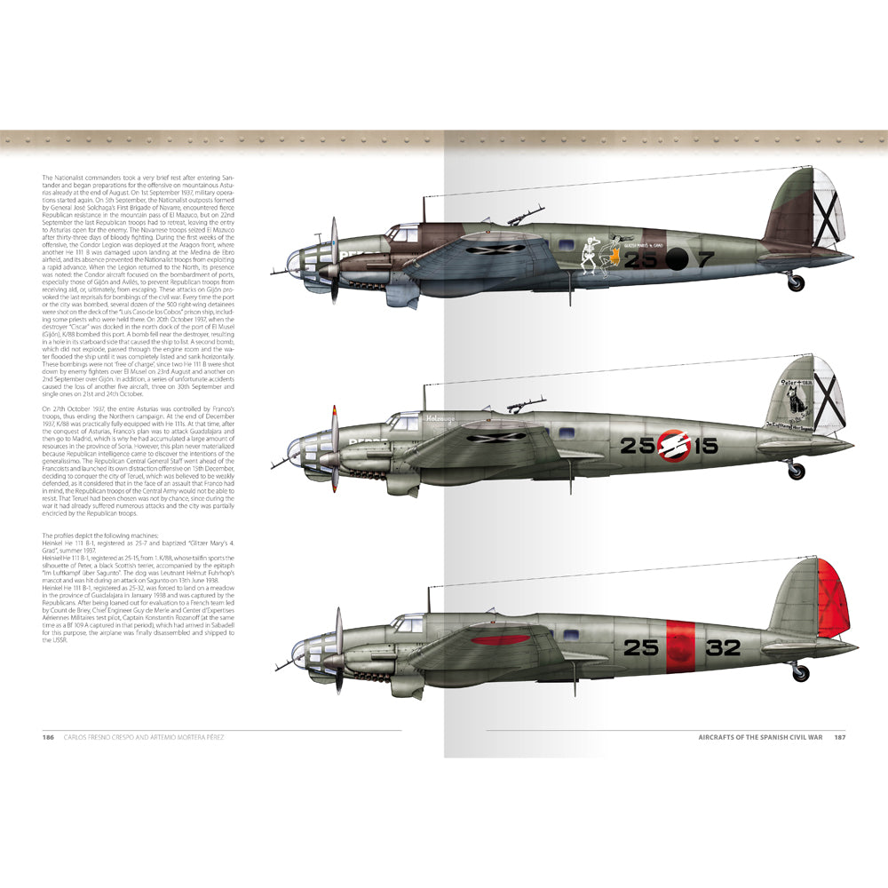 ABTEILUNG 502 Aircraft of the Spanish Civil War 1936-1939 mokomoji knyga