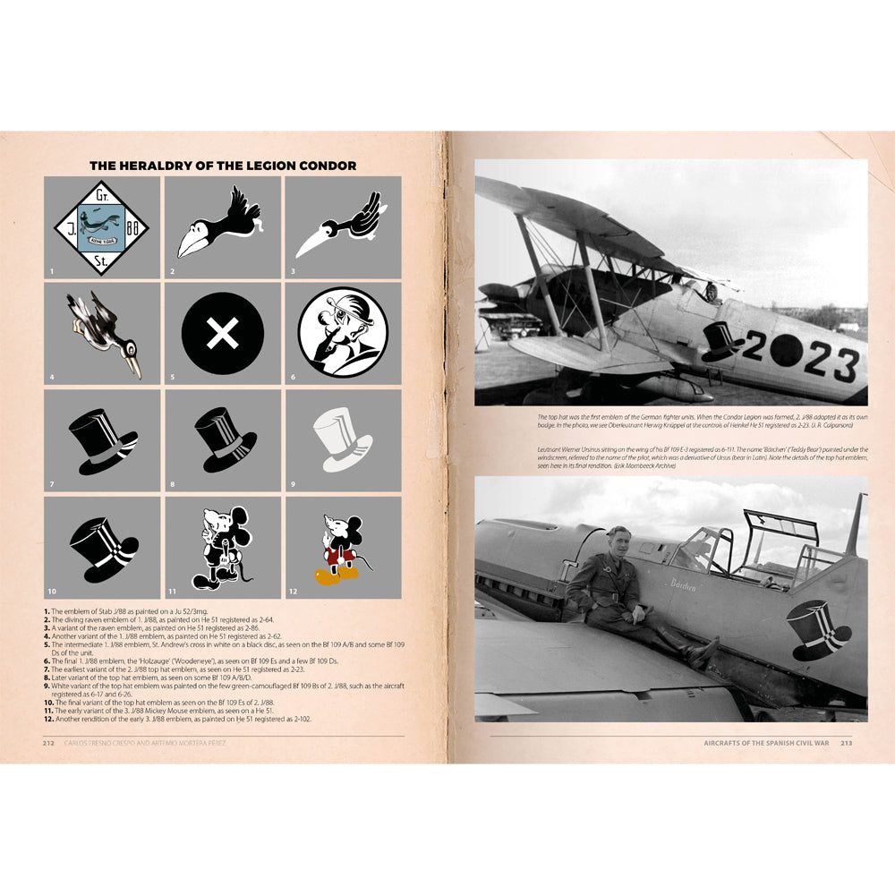 ABTEILUNG 502 Aircraft of the Spanish Civil War 1936-1939 mokomoji knyga