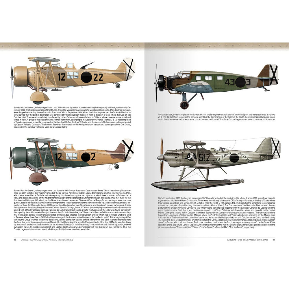 ABTEILUNG 502 Aircraft of the Spanish Civil War 1936-1939 mokomoji knyga