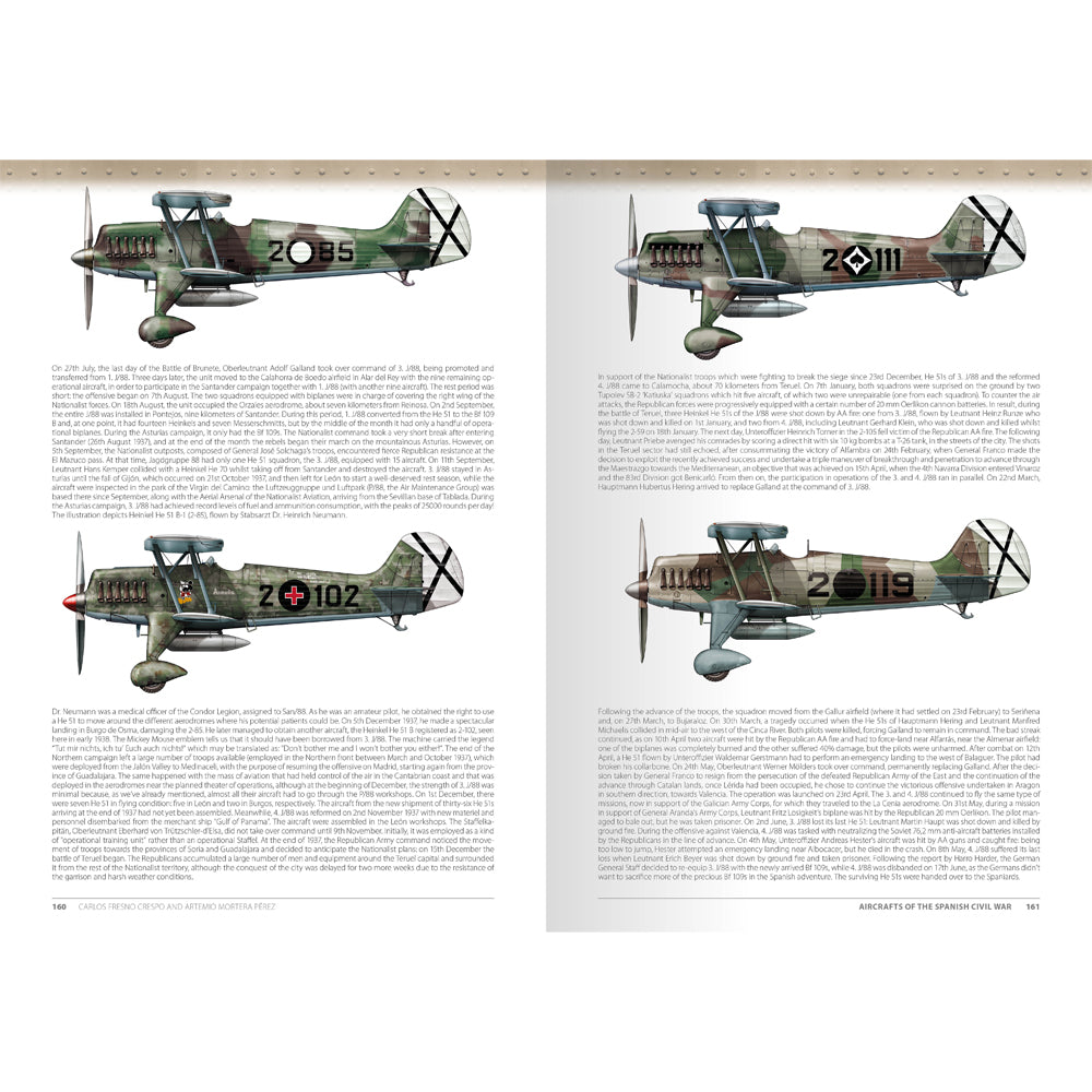 ABTEILUNG 502 Aircraft of the Spanish Civil War 1936-1939 mokomoji knyga