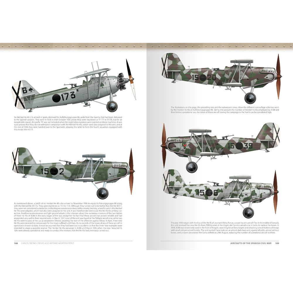 ABTEILUNG 502 Aircraft of the Spanish Civil War 1936-1939 mokomoji knyga