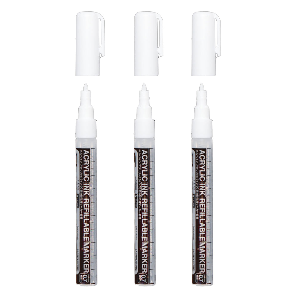 Holbein tuščių užpildomų žymeklių rinkinys, 0.7 mm x 3 vnt.