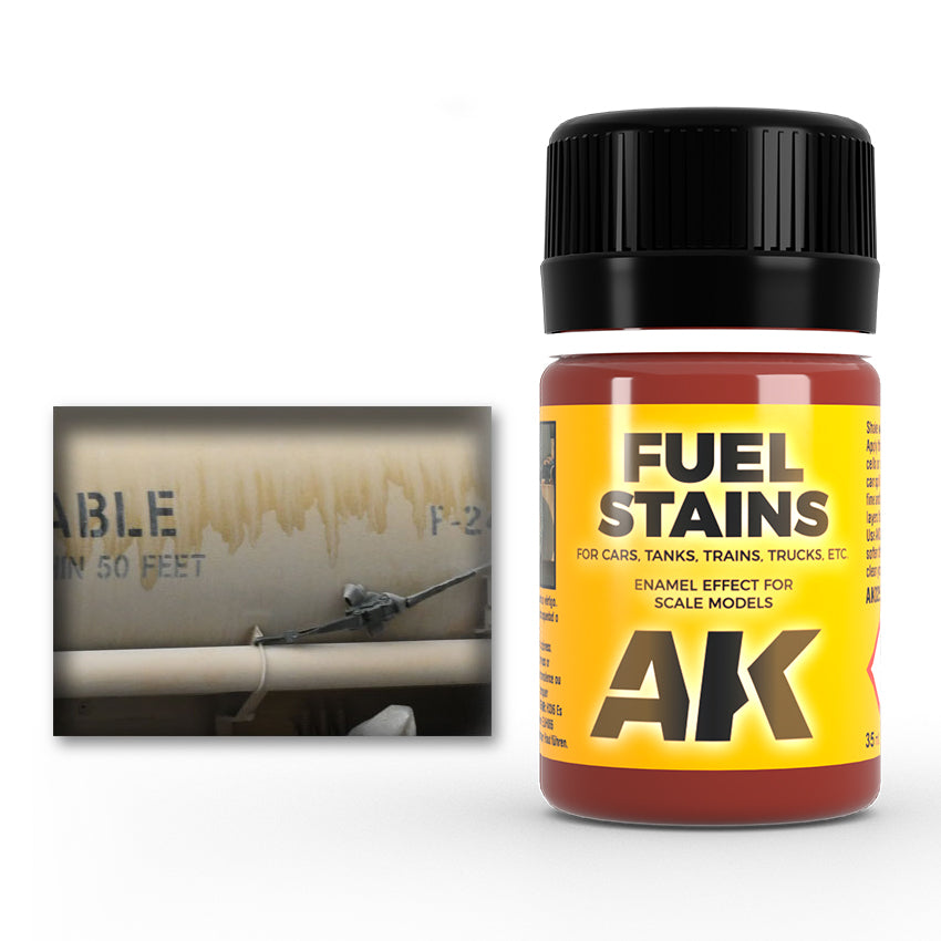 AK Interactive Fuel Stains efekto dažai, 35 ml