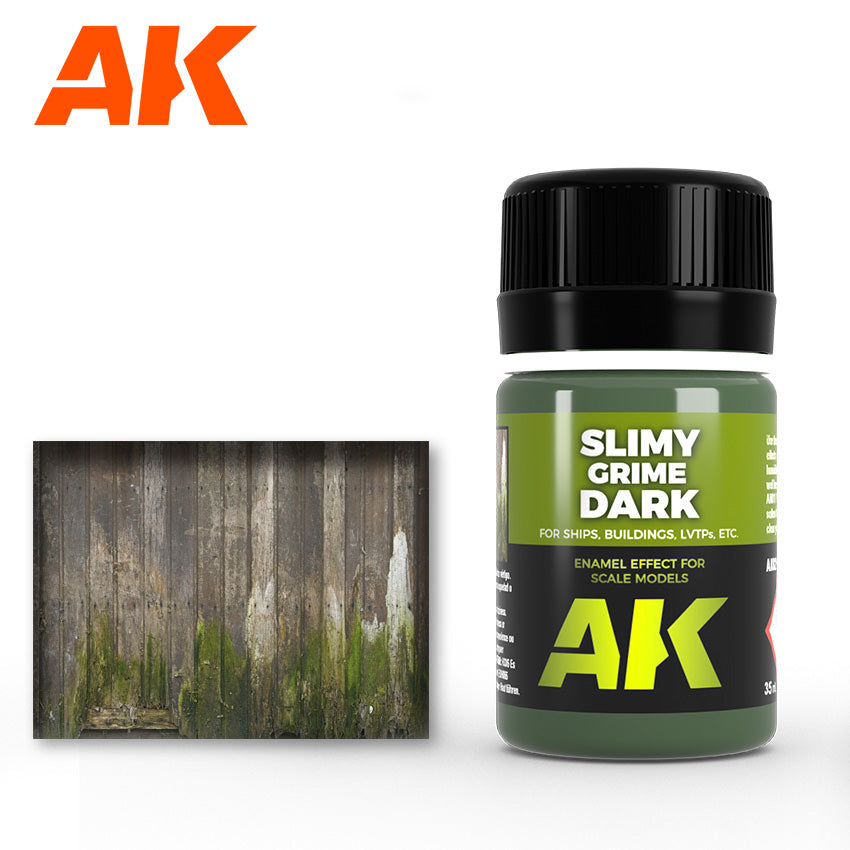 AK Interactive Slimy Grime Dark efekto dažai, 35 ml