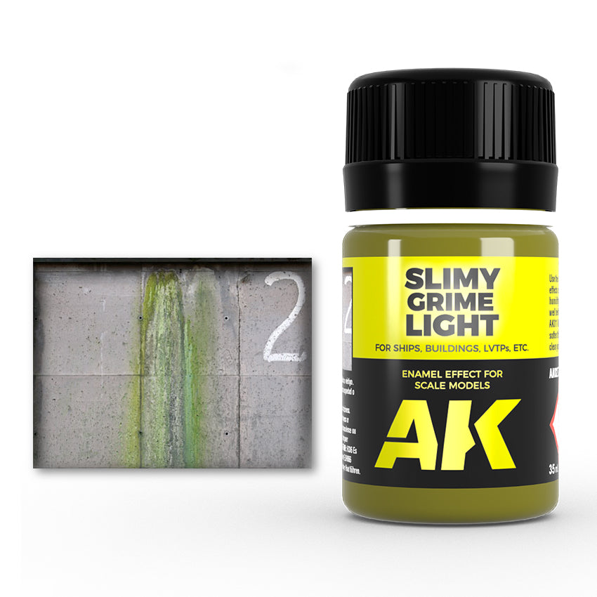 AK Interactive Slimy Grime Light efekto dažai, 35 ml