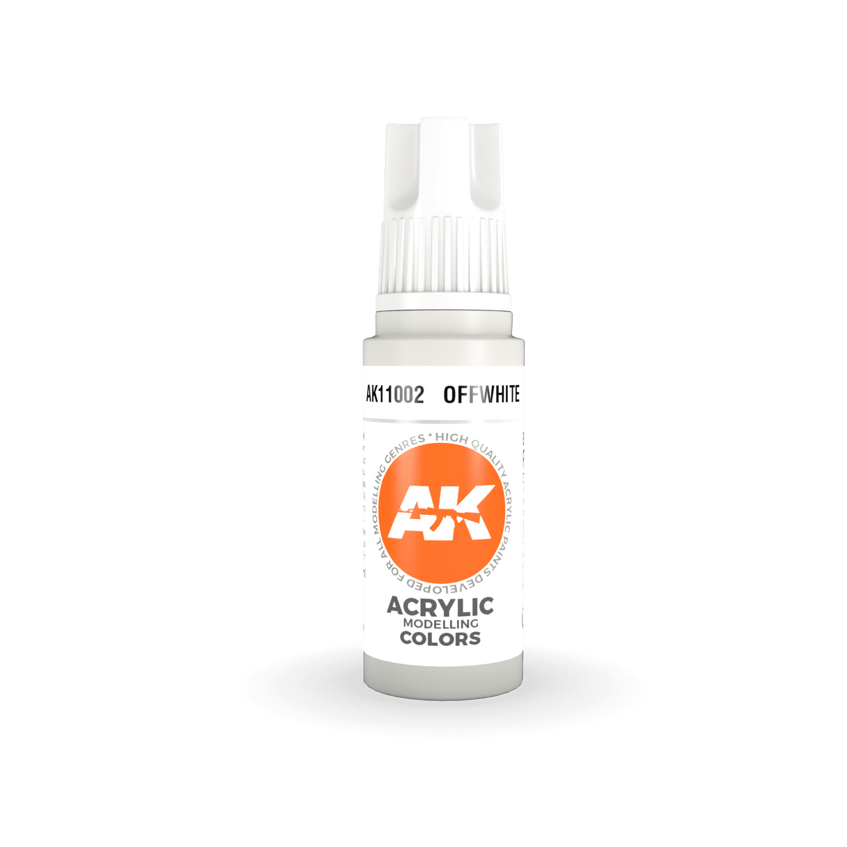 AK Interactive 3GEN Intense Acrylic Paint, White, 17 ml