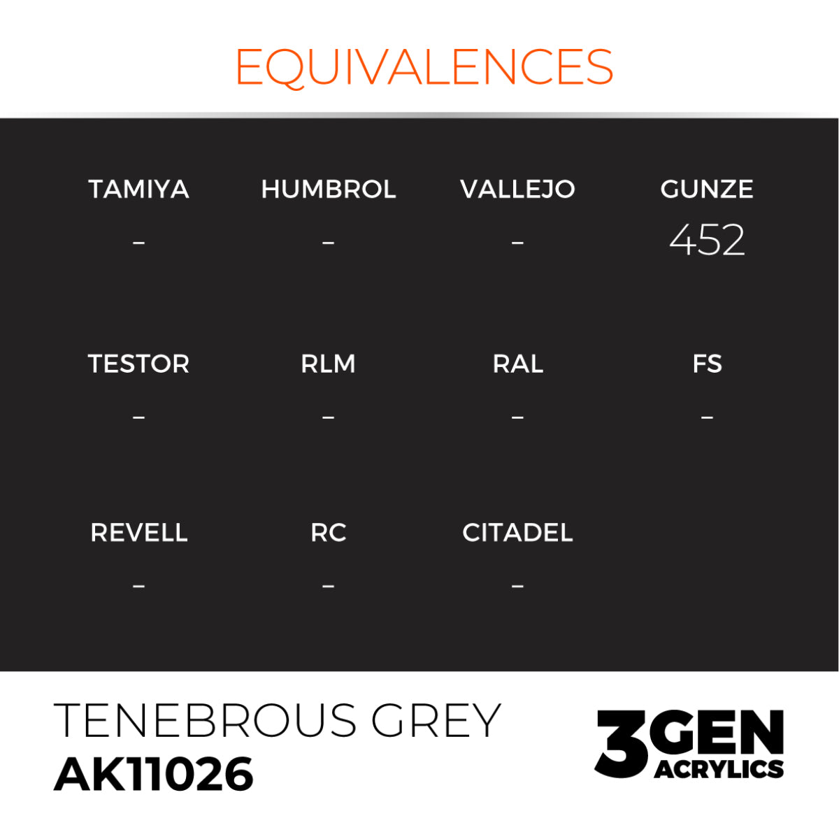 AK Interactive 3GEN akriliniai dažai, spalvos 1-73 (1/3 dalis)