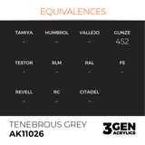 AK Interactive 3GEN akriliniai dažai, spalvos 1-73 (1/3 dalis)