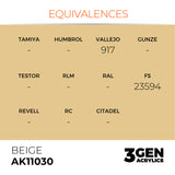 AK Interactive 3GEN akriliniai dažai, spalvos 1-73 (1/3 dalis)