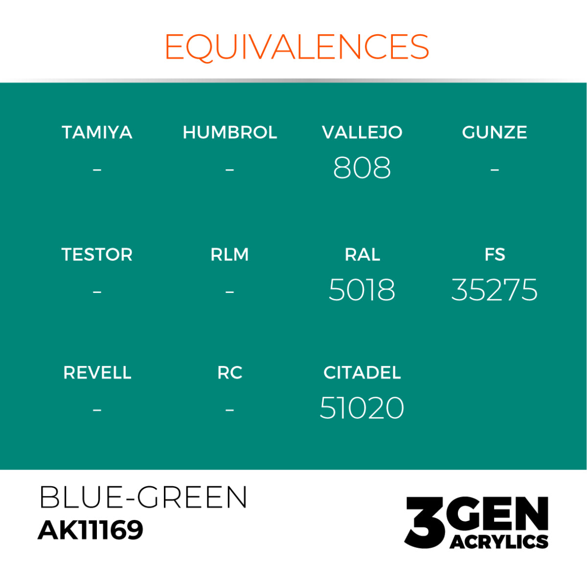 AK Interactive 3GEN Acrylic Paint, colours 147-231 (part 3/3)
