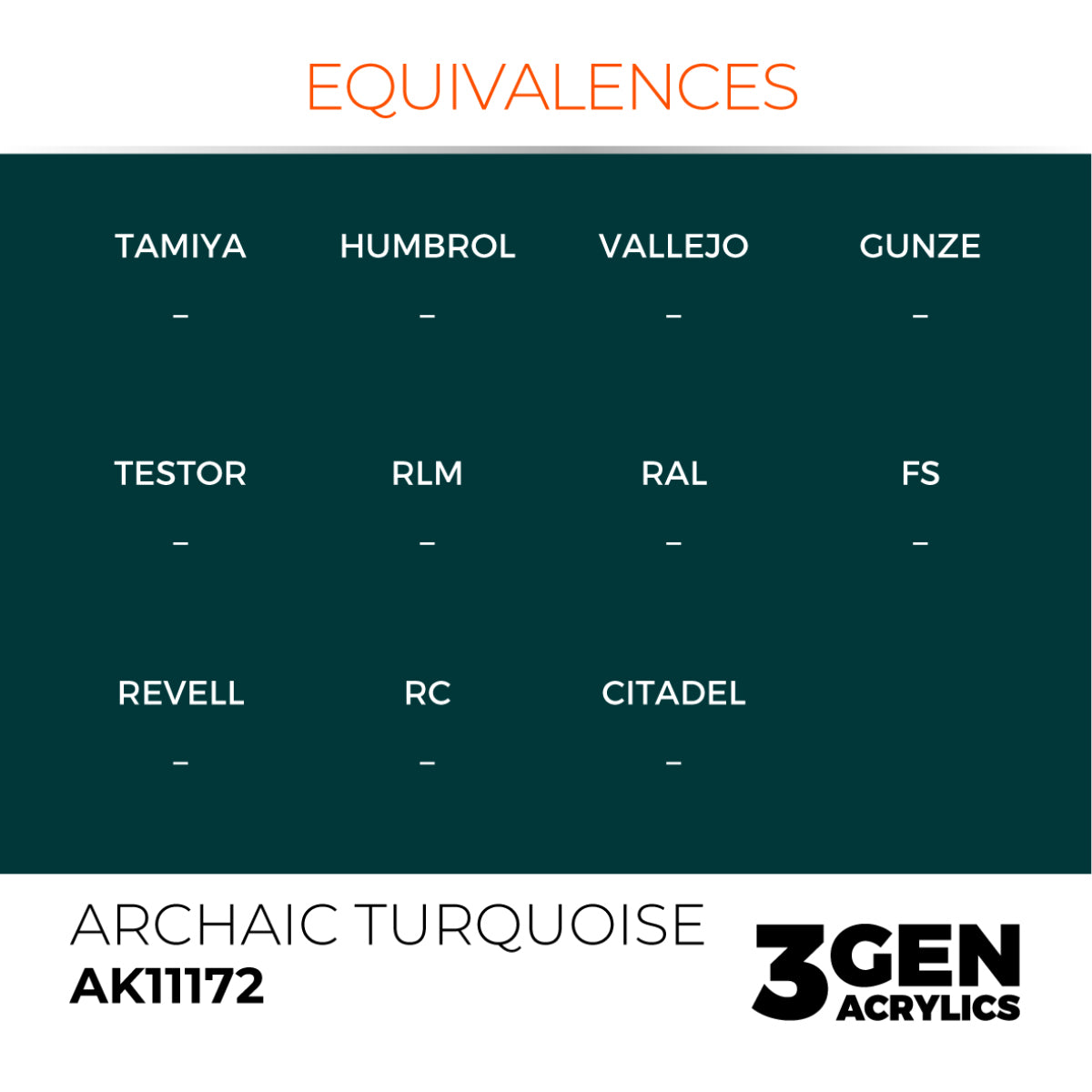 AK Interactive 3GEN Acrylic Paint, colours 147-231 (part 3/3)