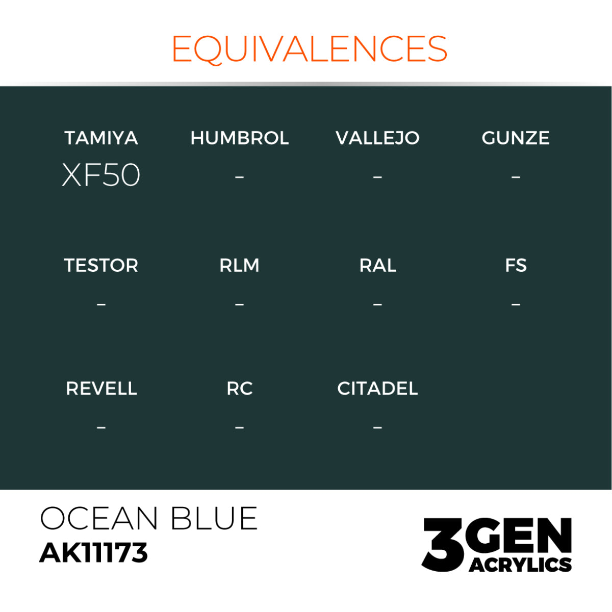 AK Interactive 3GEN Acrylic Paint, colours 147-231 (part 3/3)
