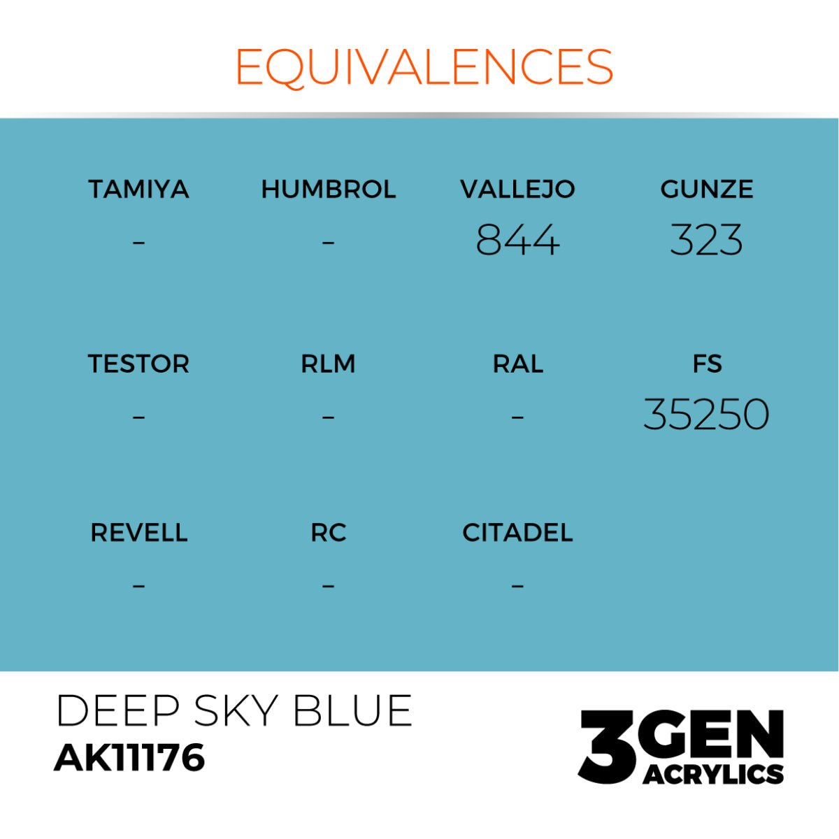 AK Interactive 3GEN Acrylic Paint, colours 147-231 (part 3/3)