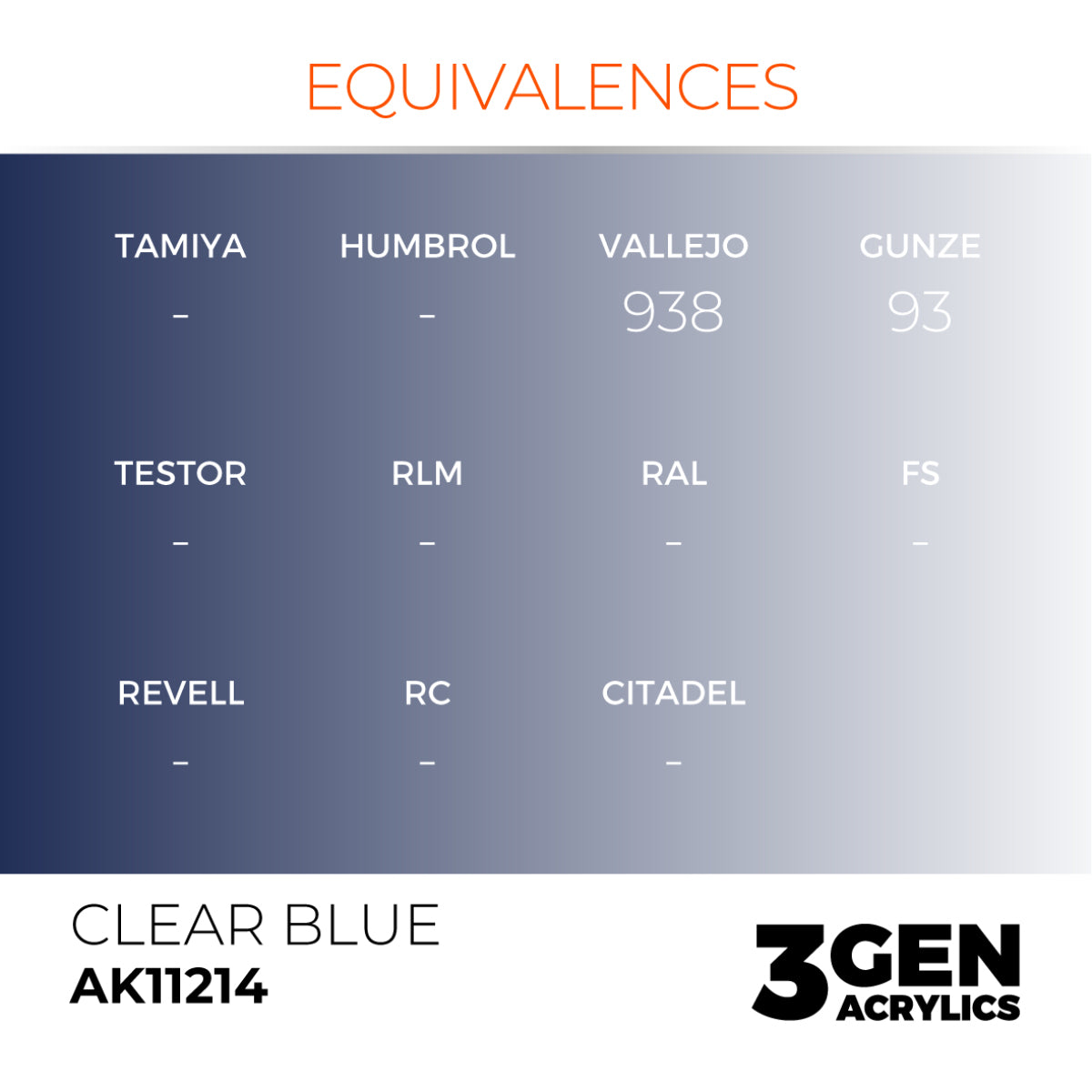 AK Interactive 3GEN Acrylic Paint, colours 147-231 (part 3/3)
