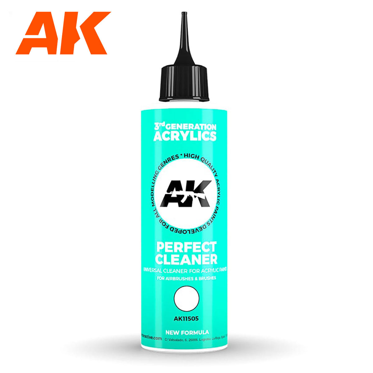 AK Interactive 3GEN aerografų ir teptukų valiklis, 250 ml