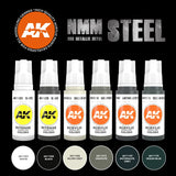 AK-Interactive 3GEN NMM: Steel Acrylic Paint Set, 6x17 ml