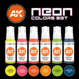 AK-Interactive 3GEN Neon Colors Acrylic Paint Set, 6x17ml