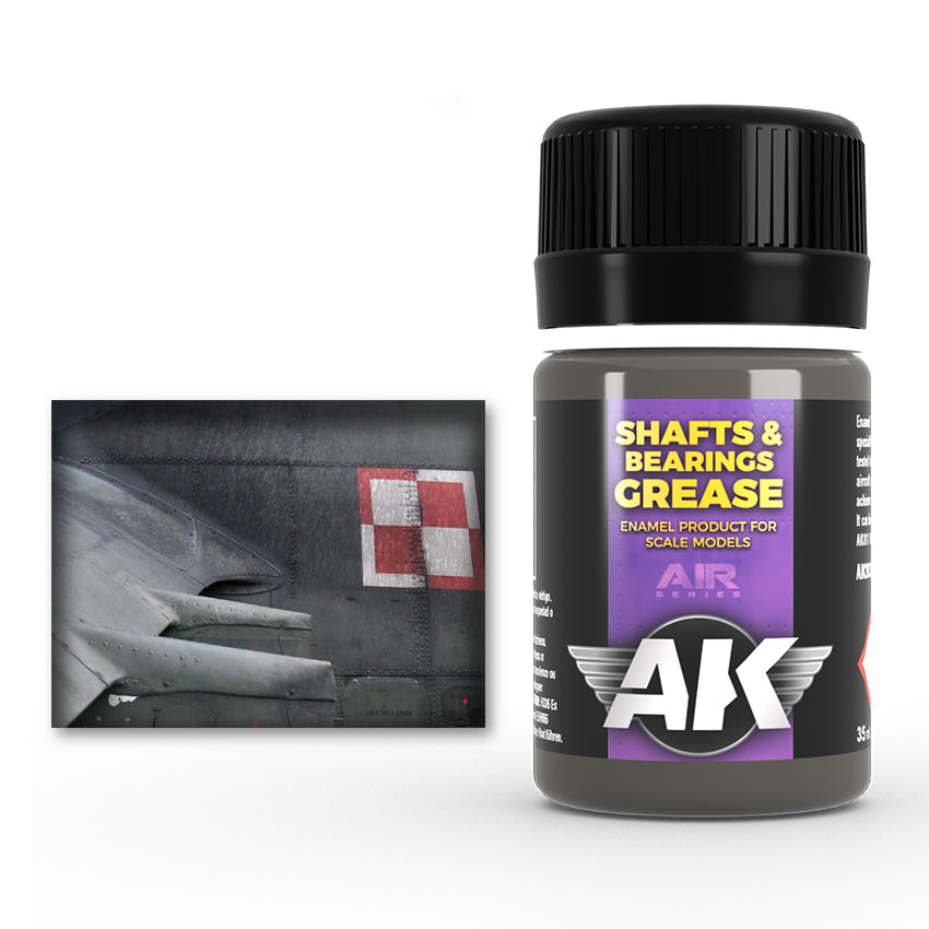 AK Interactive Shafts & Bearings Grease efekto dažai, 35 ml