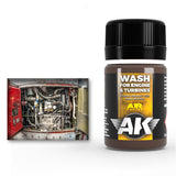 AK Interactive sendinimo priemonė Wash for Engine & Turbines, 35 ml