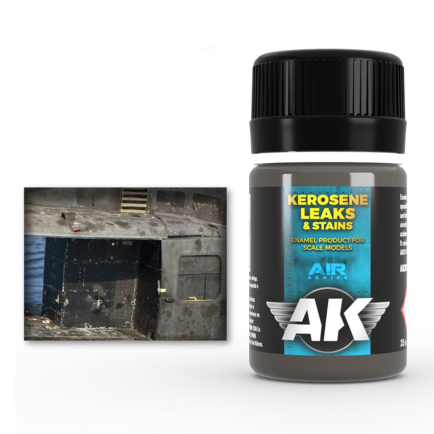 AK Interactive Kerosene Leaks & Stains efekto dažai, 35 ml