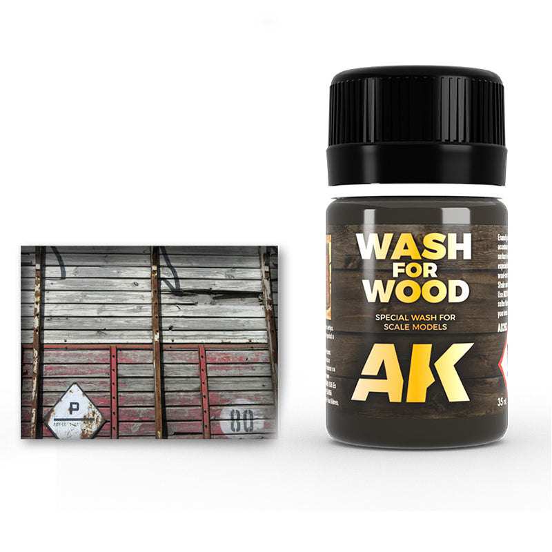 AK Interactive sendinimo priemonė Wash for Wood, 35 ml