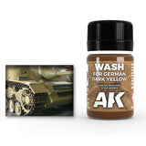 AK Interactive Wash for German Dark Yellow, 35 ml