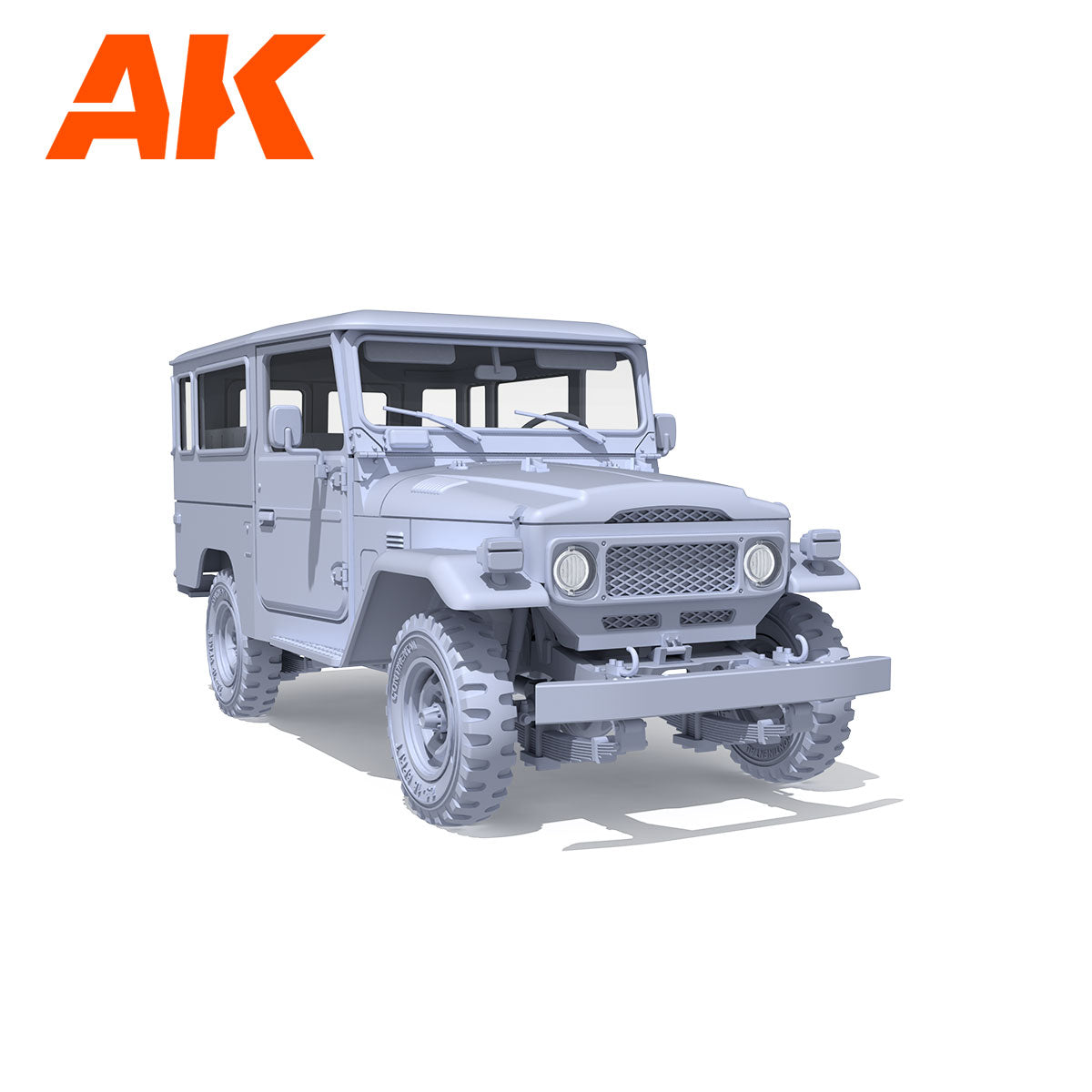 AK Interactive FJ43 SUV su kietu viršumi surenkamas modelis, 1:35