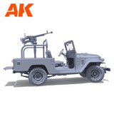 AK Interactive FJ43 pikapo su DShKM ginklu surenkamas modelis, 1:35