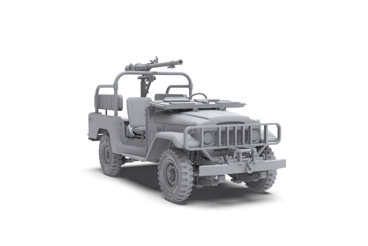 AK Interactive FJ43 Pickup with SPG-9 Recoilless Gun Scale Model, 1:35