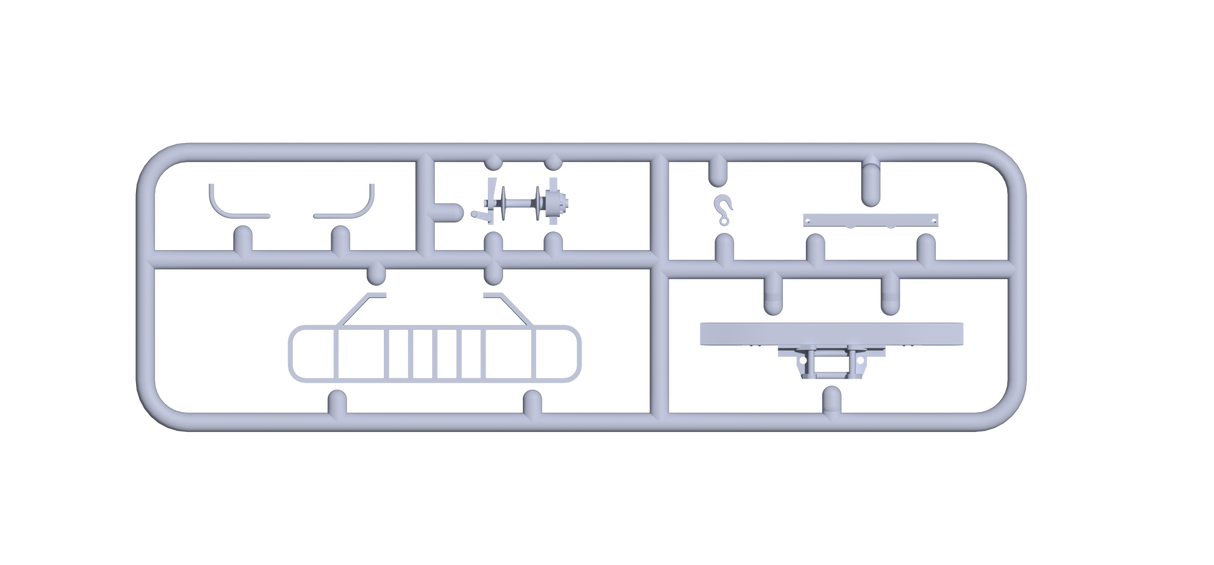 AK Interactive FJ43 pikapo su SPG-9 neatšaunamuoju ginklu surenkamas modelis, 1:35