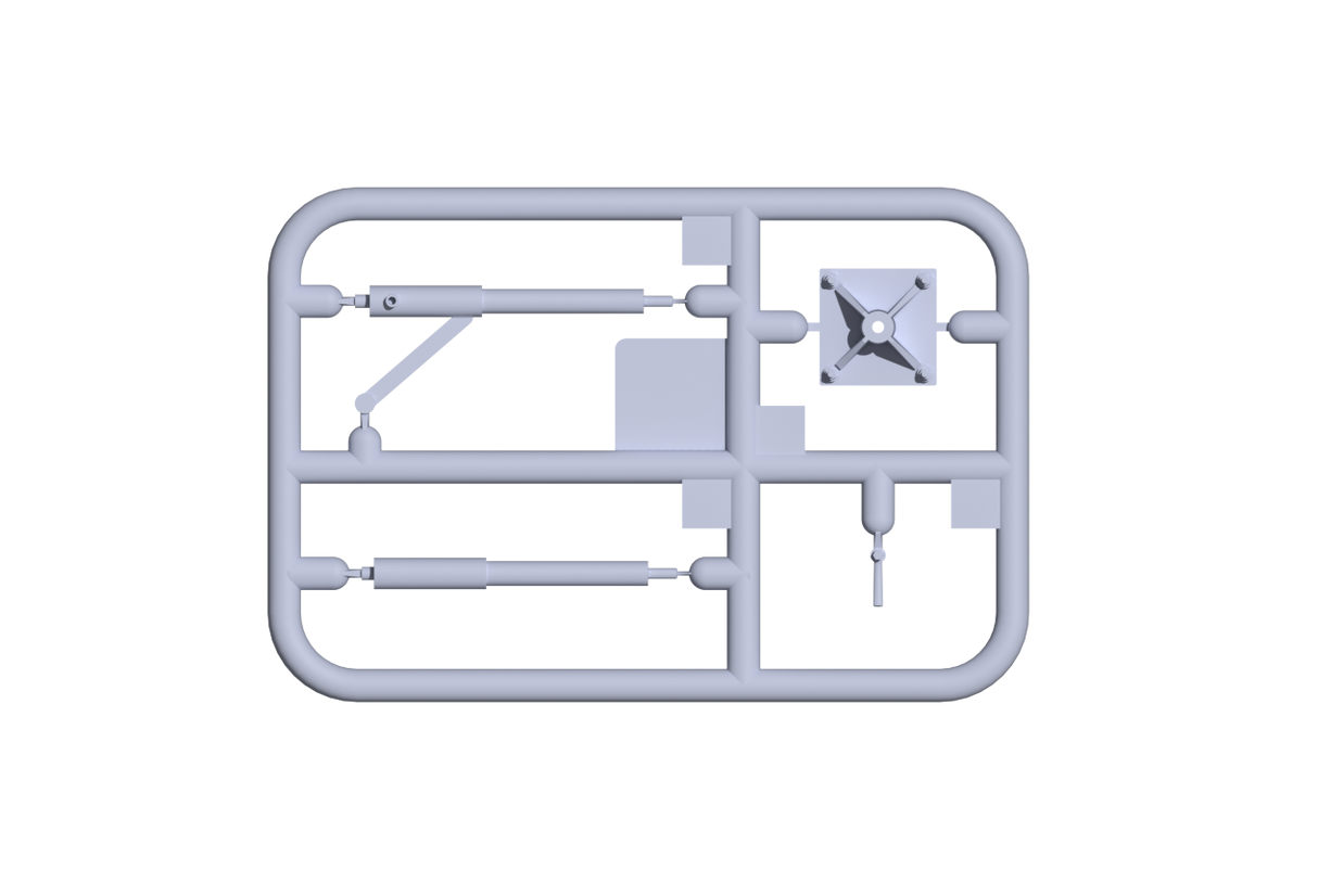 AK Interactive FJ43 pikapo su SPG-9 neatšaunamuoju ginklu surenkamas modelis, 1:35