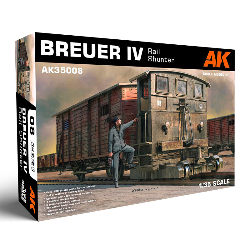 AK Interactive Breuer IV geležinkelio manevrinio lokomotyvo surenkamas modelis, 1:35