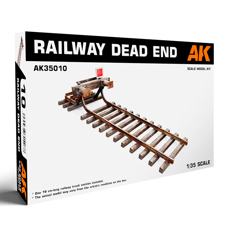 AK Interactive Railway Dead End geležinkelio bėgių surenkamas modelis, 1:35