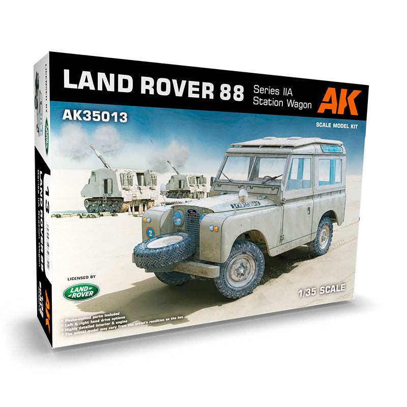 AK Interactive Land Rover 88 Series IIA universalo surenkamas modelis, 1:35