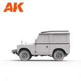 AK Interactive Land Rover 88 Series IIA universalo surenkamas modelis, 1:35