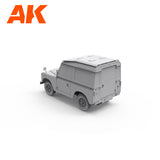 AK Interactive Land Rover 88 Series IIA universalo surenkamas modelis, 1:35