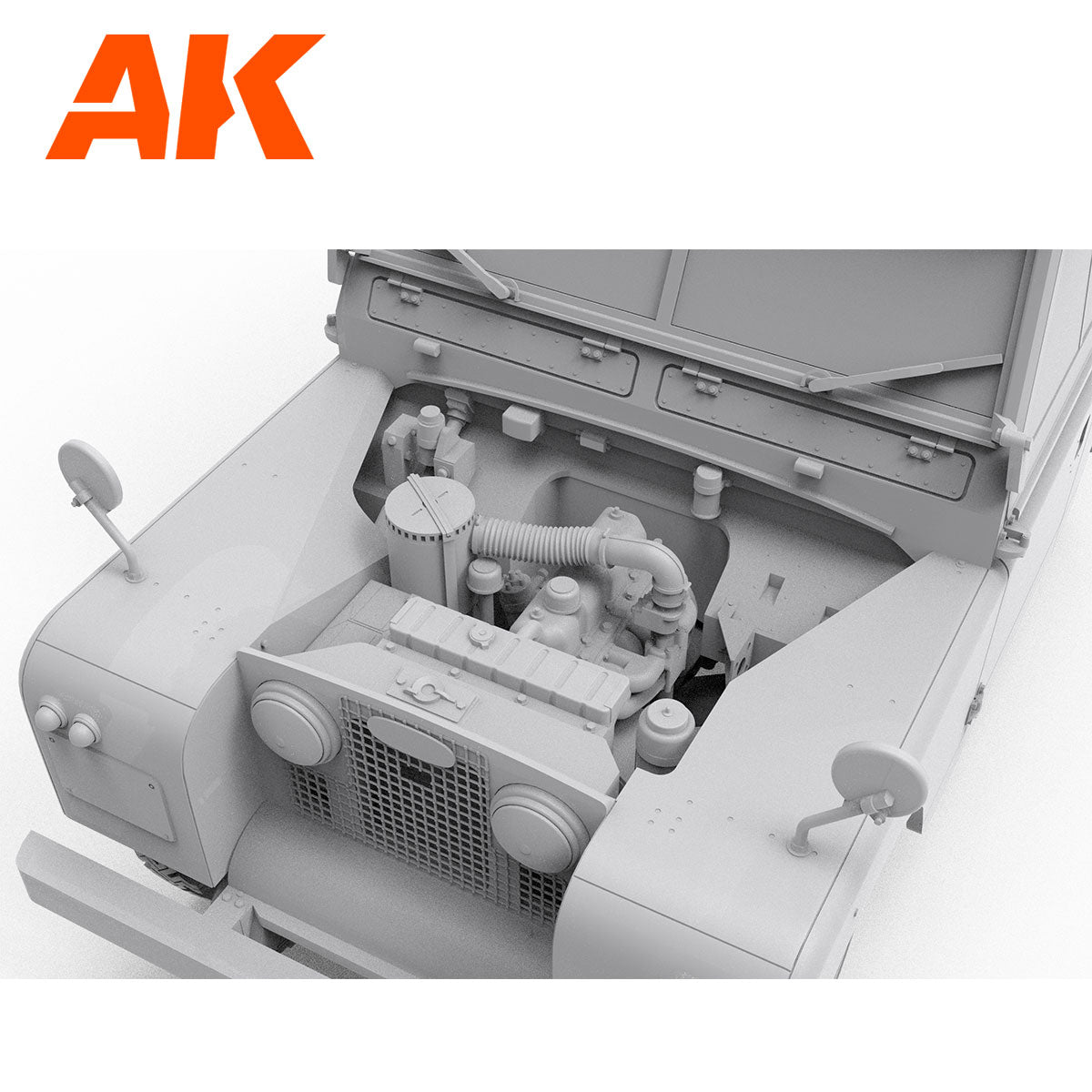 AK Interactive Land Rover 88 Series IIA universalo surenkamas modelis, 1:35